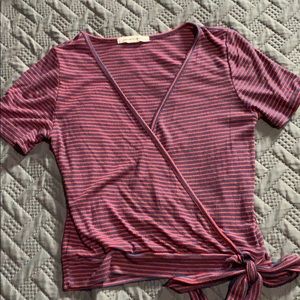 Summer Wrap Crop Top Sz Small